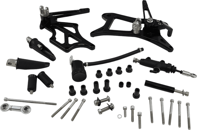 SPEED MERCHANT 1623-0538 Mid-Controls - with Pegs - Black - FL '17-'23 — image 1 of 5