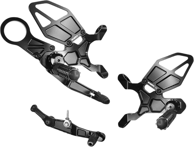 VORTEX 1623-0548 Rearset - Black - M/S 1000RR