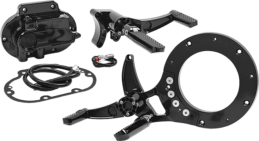 HAWG HALTERS 1623-0590 Mid Control Conversion Kit - Black - Knurled Pegs - FLH/FLT — image 1 of 3