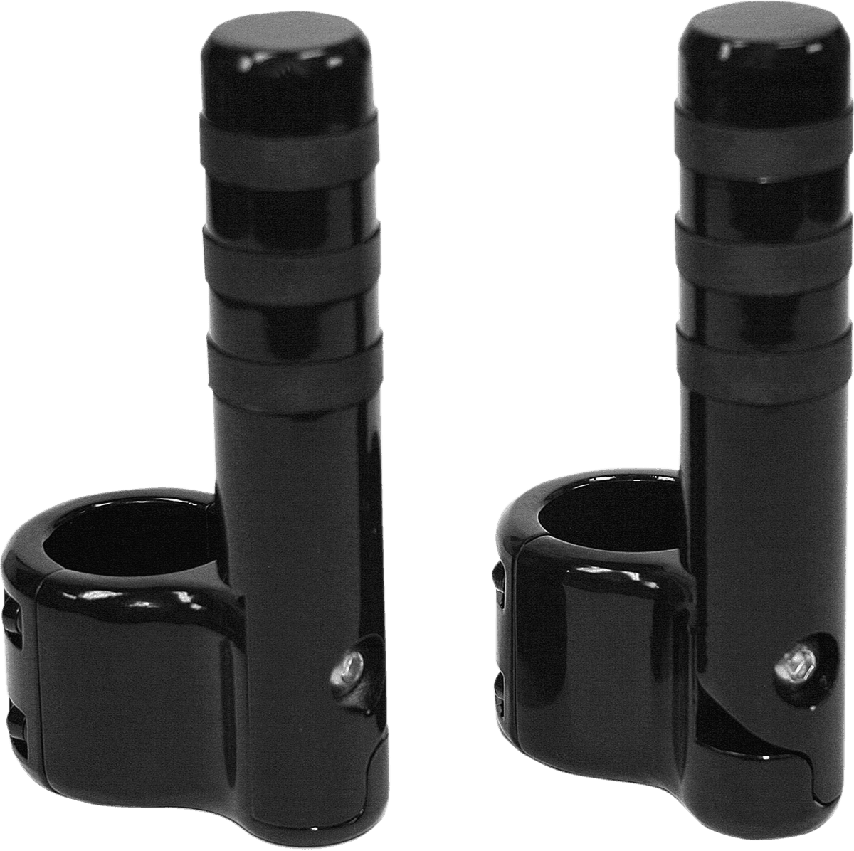 LINDBY 1624-0257 Clamp-On 3-Band Foot Peg - Black