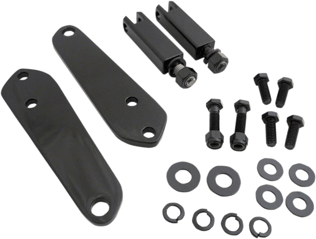 DRAG SPECIALTIES 1624-0280 Highway Peg Mount - Black - FXD