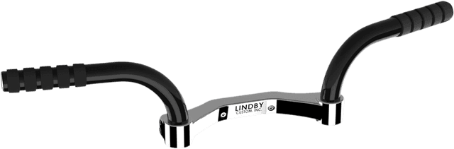 LINDBY 1624-0384 Adjustable Footrest - Black/Chrome - FLH '14-'26