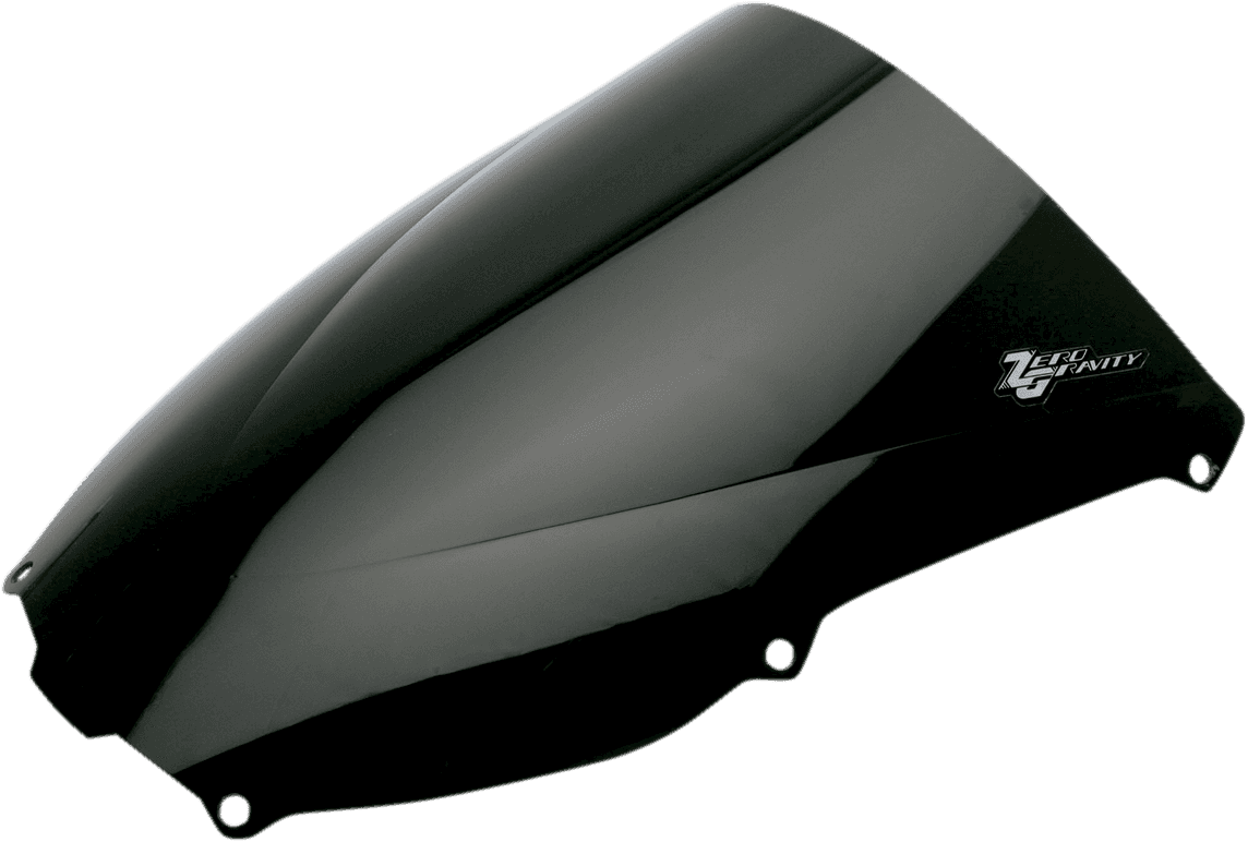 ZERO GRAVITY 16-244-19 Double Bubble Windscreen - Dark Smoke - ZX6R