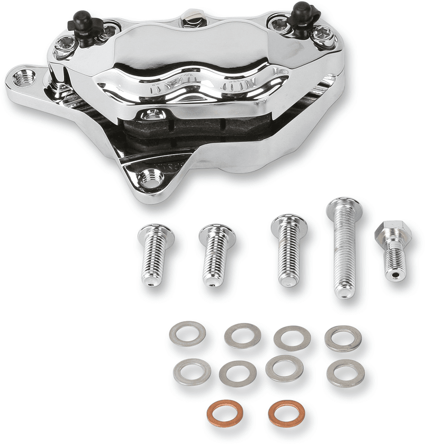 HAWG HALTERS 1701-0111 4-Piston Caliper - Front - Chrome