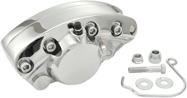 DRAG SPECIALTIES 1701-0177 Front Caliper - Chrome - FLH