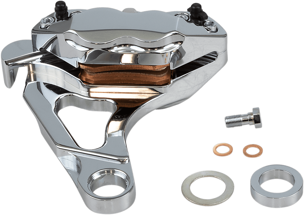 HAWG HALTERS 1701-0289 4-Piston Caliper - Rear - Chrome