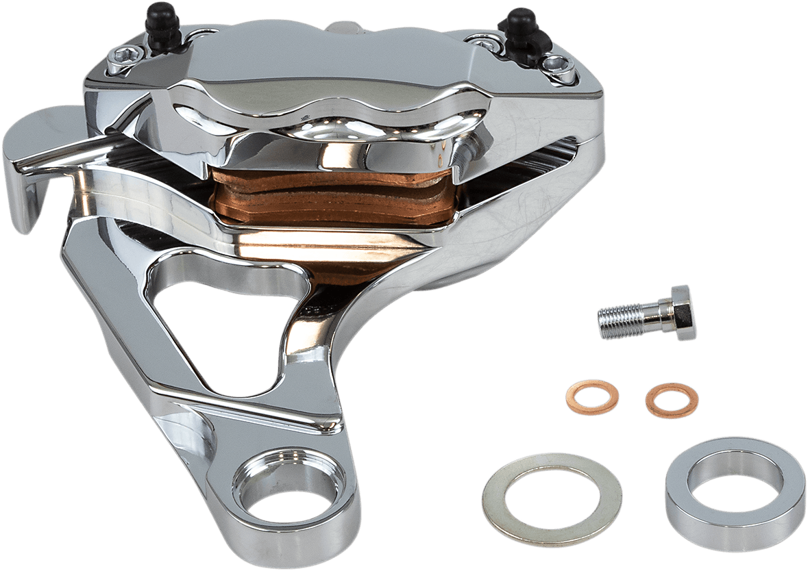 HAWG HALTERS 1701-0289 4-Piston Caliper - Rear - Chrome