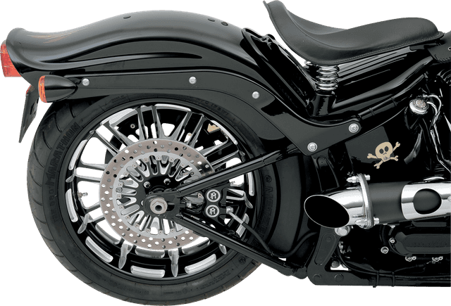 PERFORMANCE MACHINE (PM) 1701-0313 4-Piston Caliper - Rear - Contrast Cut™ 08-17 Softail — image 2 of 2