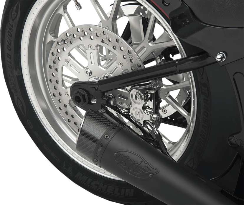BARNETT 1701-0379 4-Piston Caliper - Rear - Chrome - 08-17 Softail — image 2 of 2