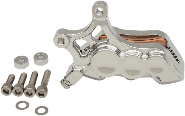 ARLEN NESS 1701-0606 6-Piston Caliper - Front Right - Chrome - 14"