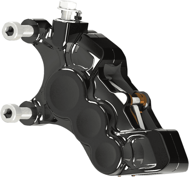 ARLEN NESS 1701-0609 6-Piston Caliper - Front Left - Black - 11.8"