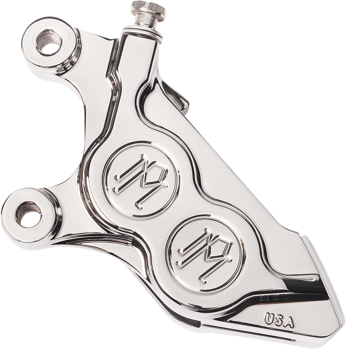 BARNETT 1701-0672 4-Piston Caliper - Chrome - Left Front