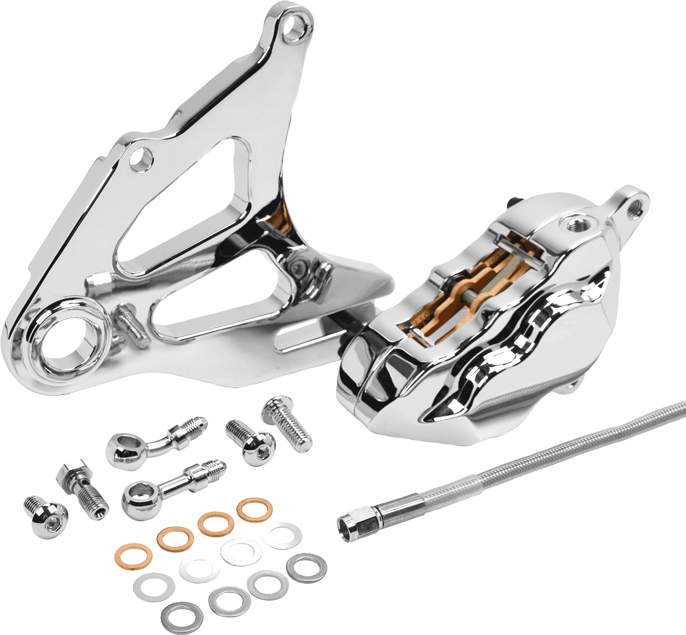 HAWG HALTERS 1701-0734 Rear Caliper - Chrome