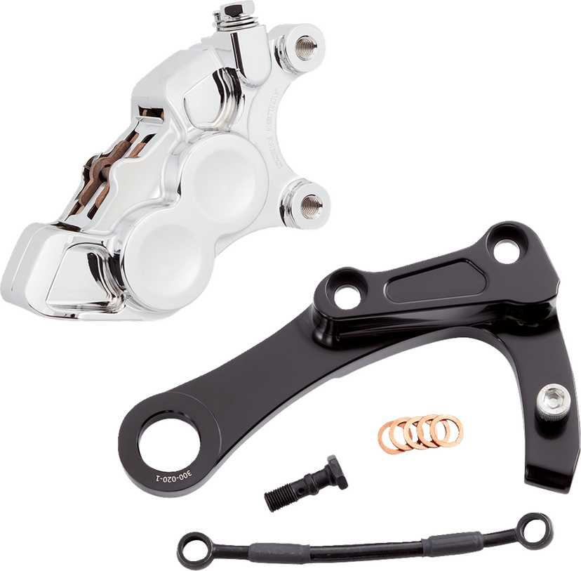 ARLEN NESS 1701-0774 4-Piston Caliper - Rear - Chrome — image 2 of 2
