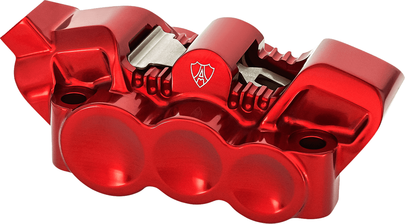 ARLEN NESS 1701-0852 Monoblock Radial Brake Caliper - 100 mm - Left - Red