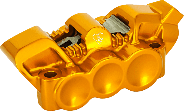 ARLEN NESS 1701-0854 Monoblock Radial Brake Caliper - 100 mm - Right - Gold