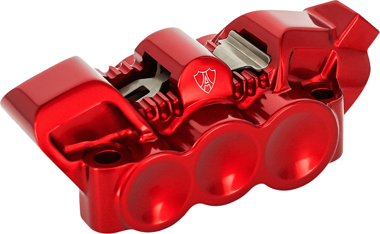 ARLEN NESS 1701-0855 Monoblock Radial Brake Caliper - 100 mm - Right - Red