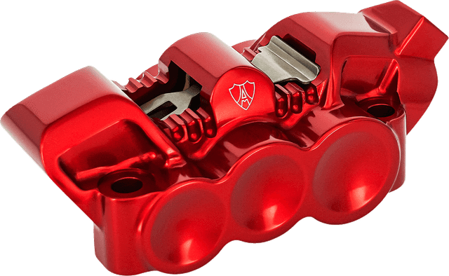 ARLEN NESS 1701-0855 Monoblock Radial Brake Caliper - 100 mm - Right - Red