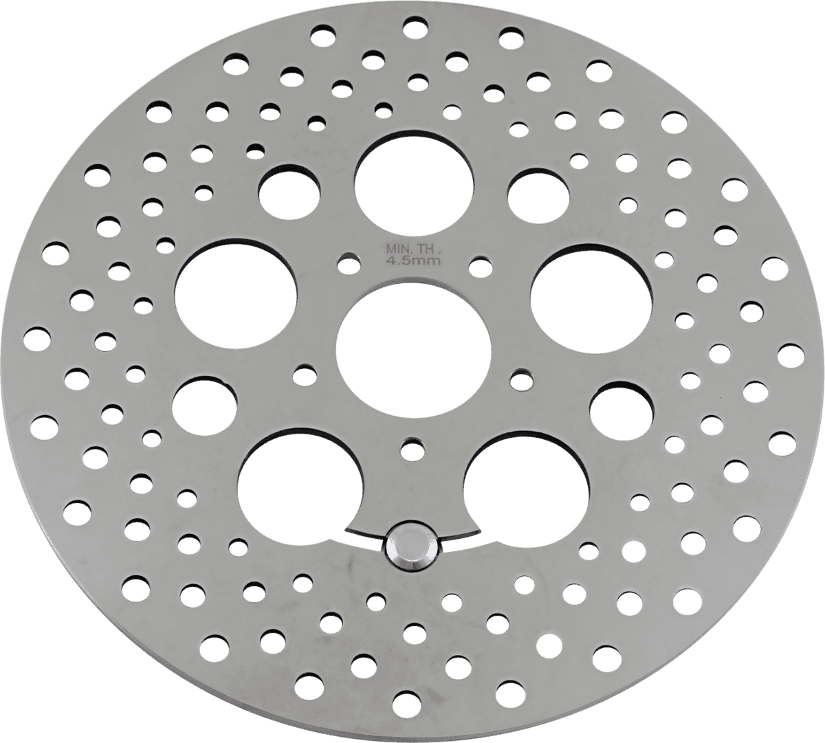 DRAG SPECIALTIES 1710-1061 Drilled Brake Rotor - Front - 11.8" - Touring/Trike