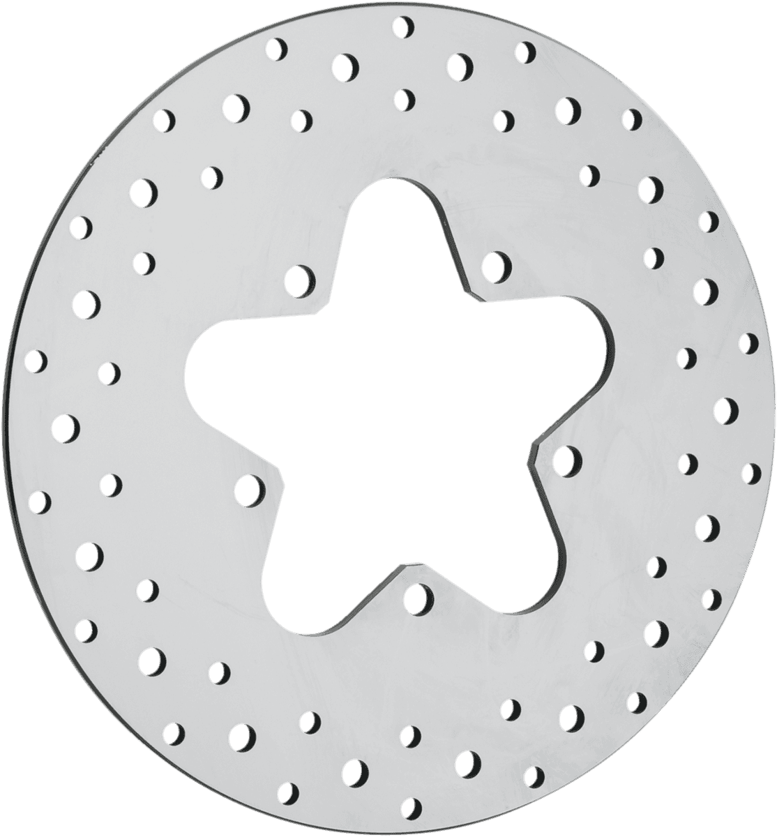 DRAG SPECIALTIES 1710-1063 Drilled Brake Rotor - Rear - 11.5" - Touring