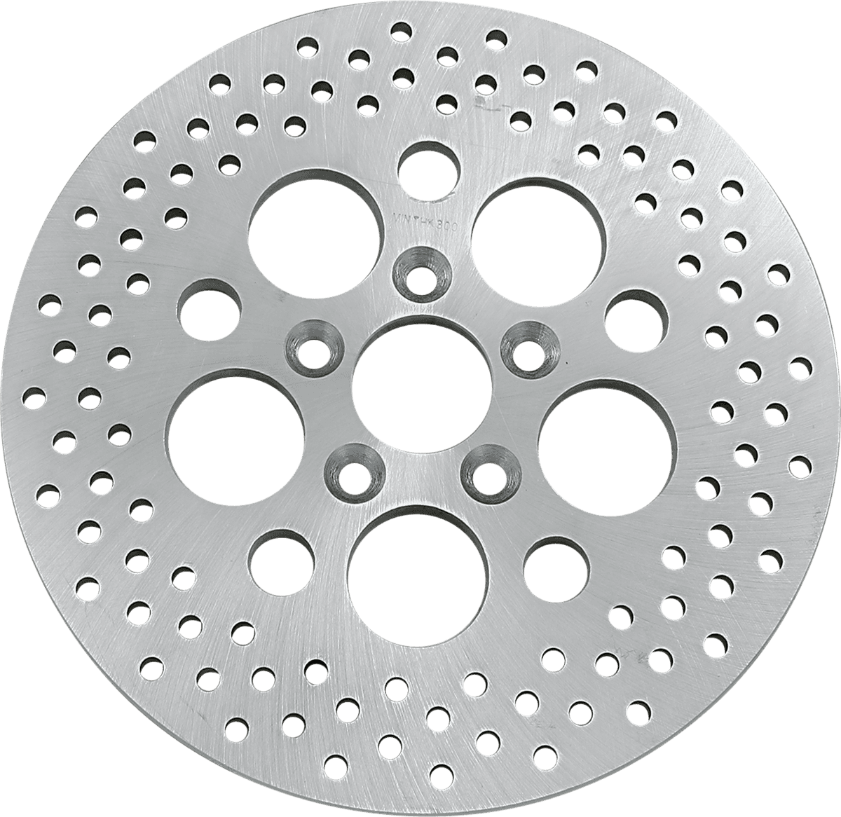 DRAG SPECIALTIES 1710-1064 Drilled Brake Rotor - Rear - 11.9" - Touring