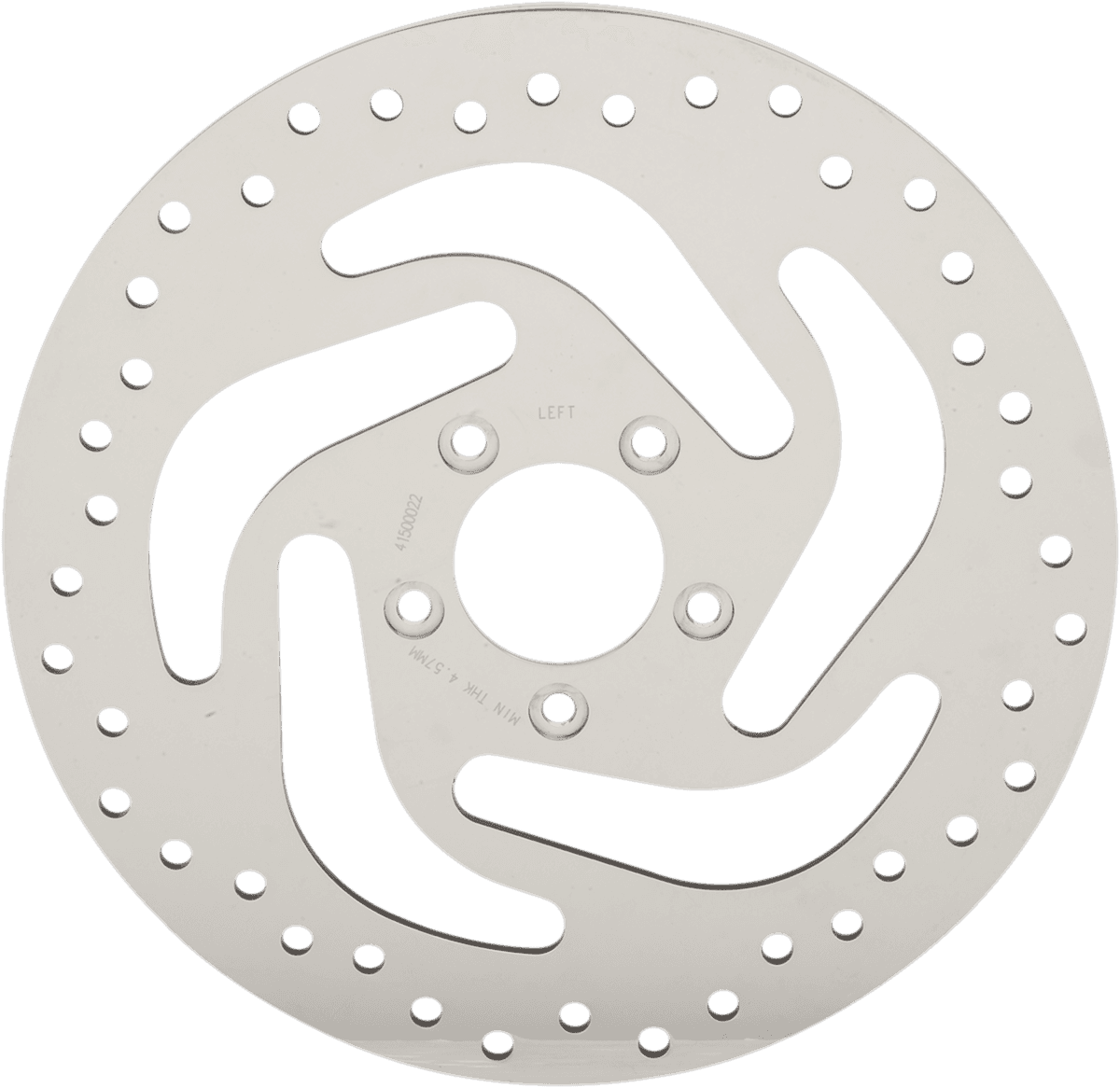 DRAG SPECIALTIES 1710-3048 Drilled Brake Rotor - Front - 11.8" - Softail/Sporster