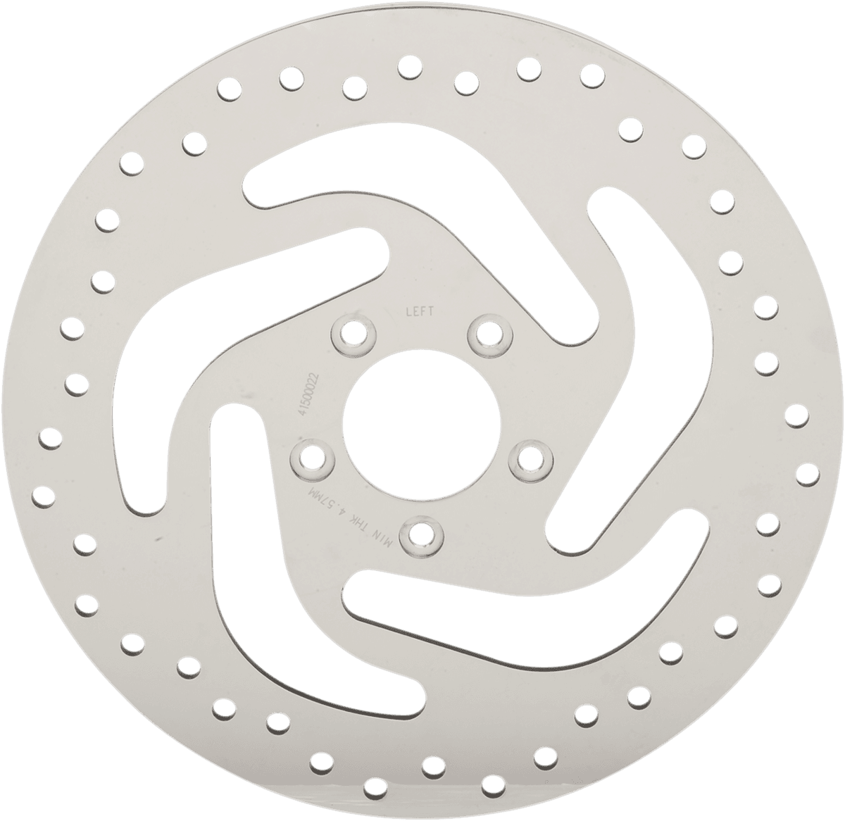 DRAG SPECIALTIES 1710-3048 Drilled Brake Rotor - Front - 11.8" - Softail/Sporster