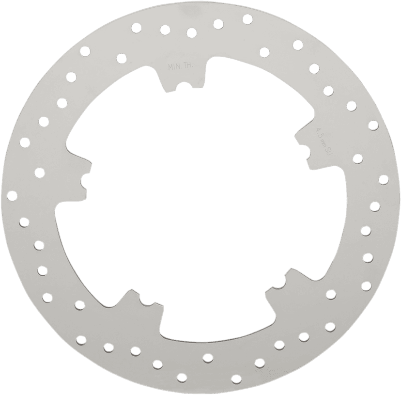 DRAG SPECIALTIES 1710-3155 Drilled Brake Rotor - Front - 11.8" - Dyna/V-Rod