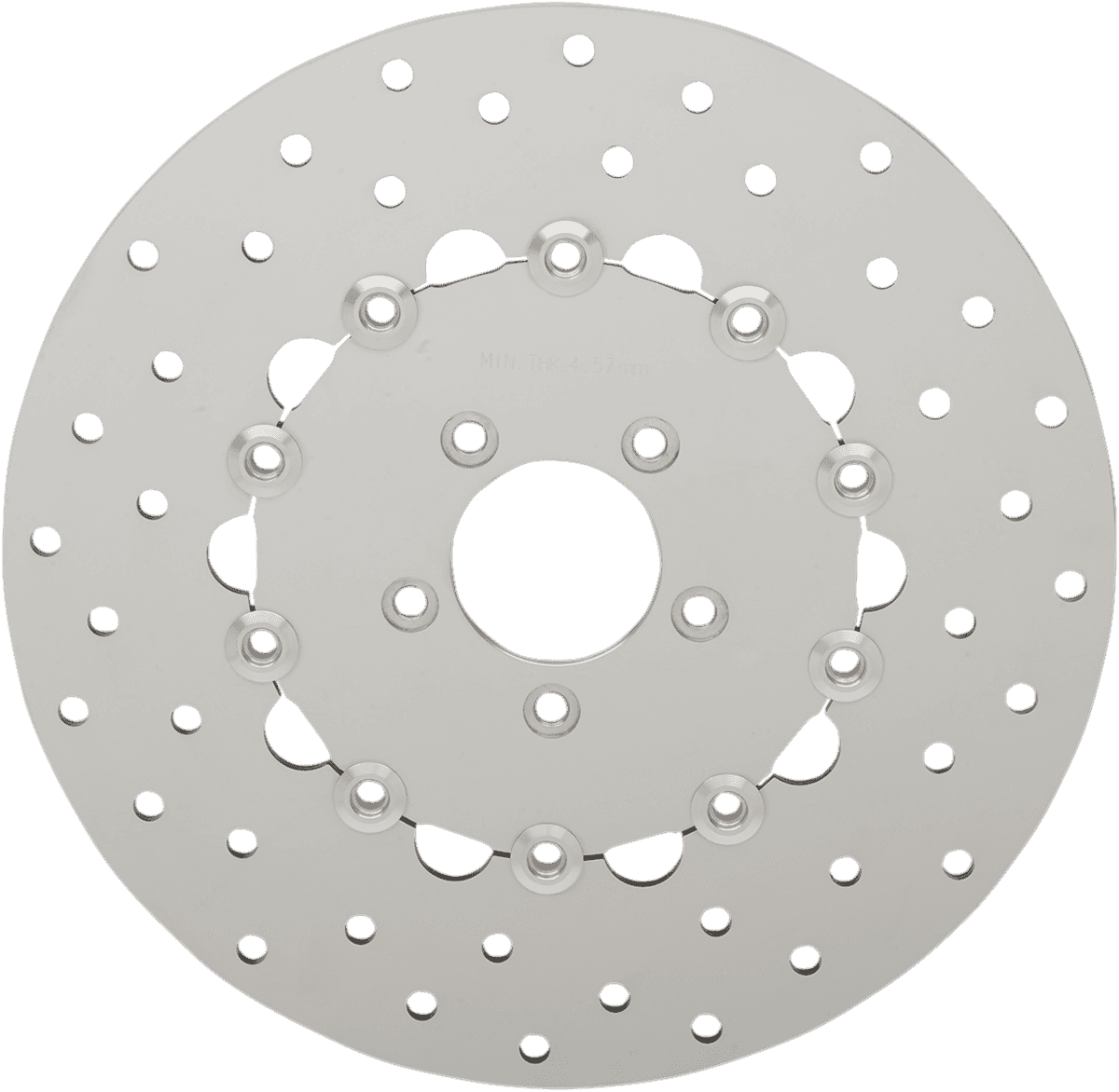 DRAG SPECIALTIES 1710-3157 Drilled Brake Rotor - Front - 11.8" - Dyna