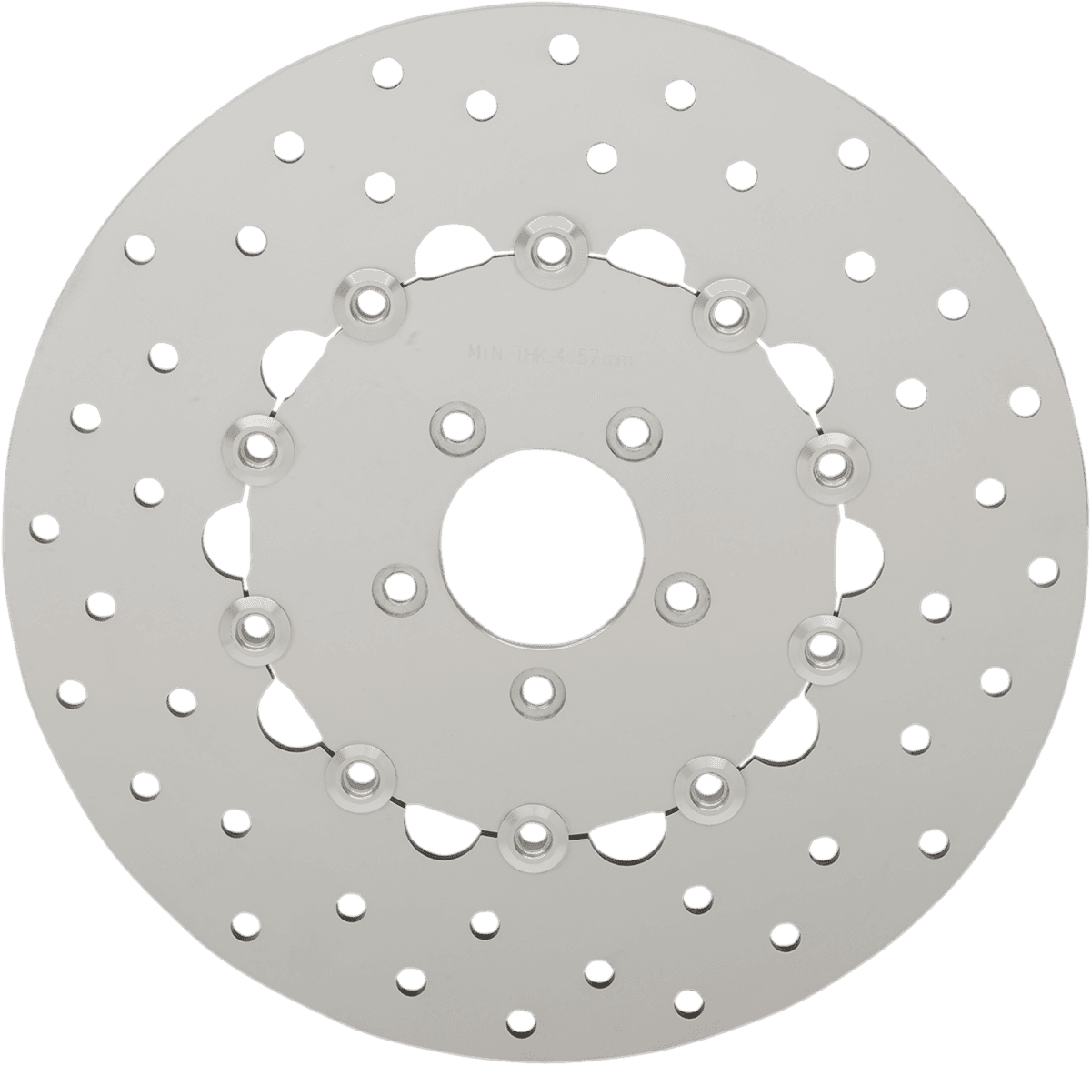 DRAG SPECIALTIES 1710-3157 Drilled Brake Rotor - Front - 11.8" - Dyna