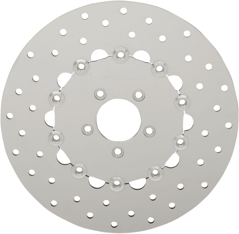 DRAG SPECIALTIES 1710-3157 Drilled Brake Rotor - Front - 11.8" - Dyna