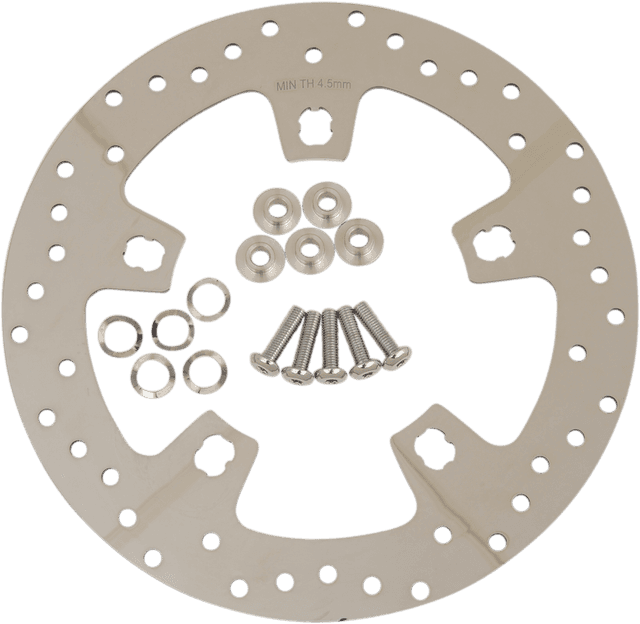 DRAG SPECIALTIES 1710-3409 Front Rotor - 11.5" - Polished