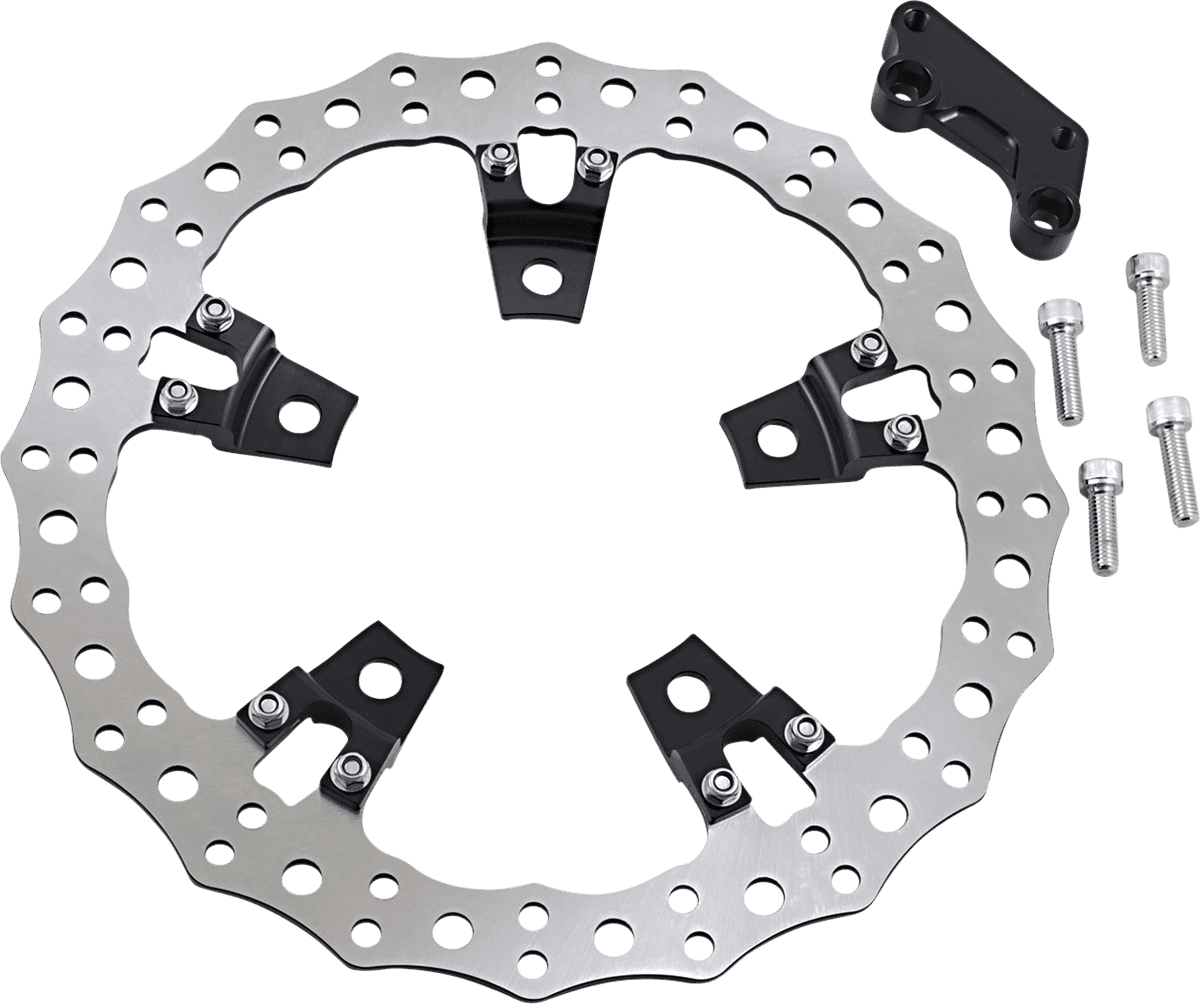 ARLEN NESS 1710-3514 Jagged Left Brake Rotor - Touring - 14"