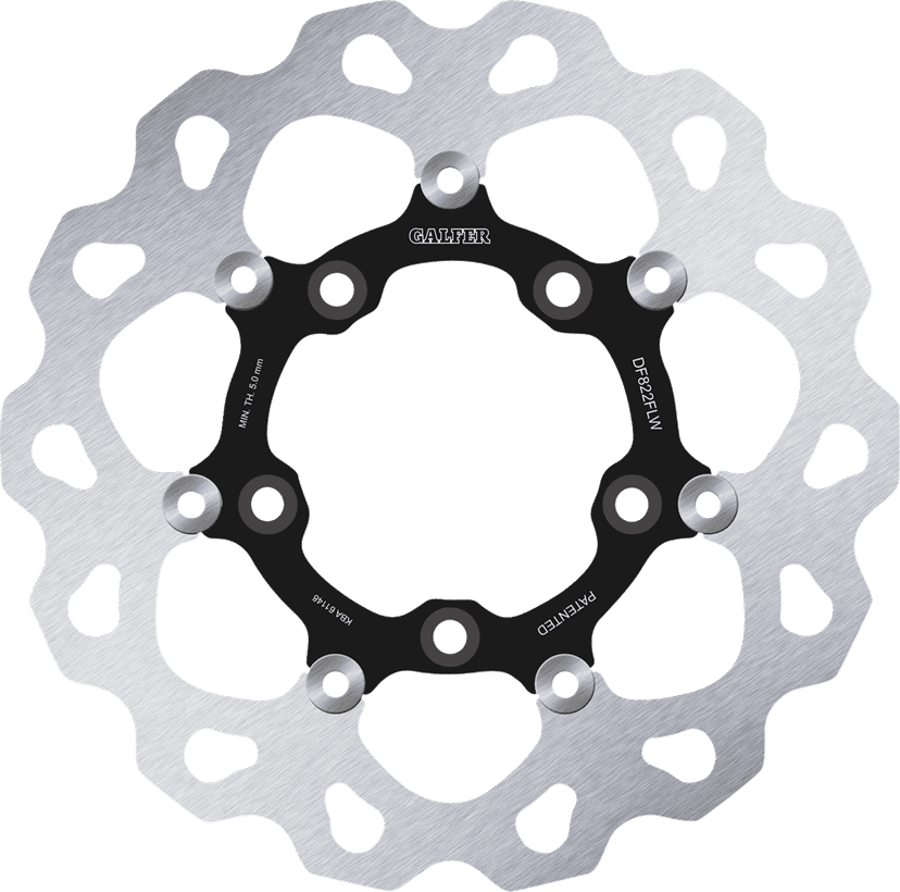 GALFER 1710-3625 Brake Rotor - Rear - Black Carrier