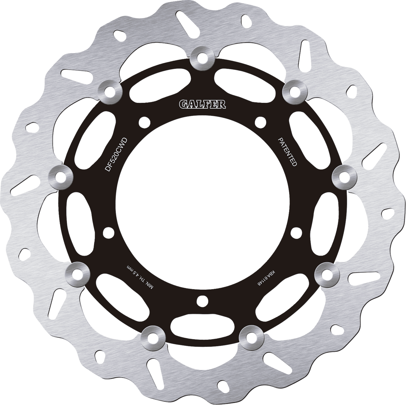 GALFER 1710-3849 Brake Rotor - Front Right