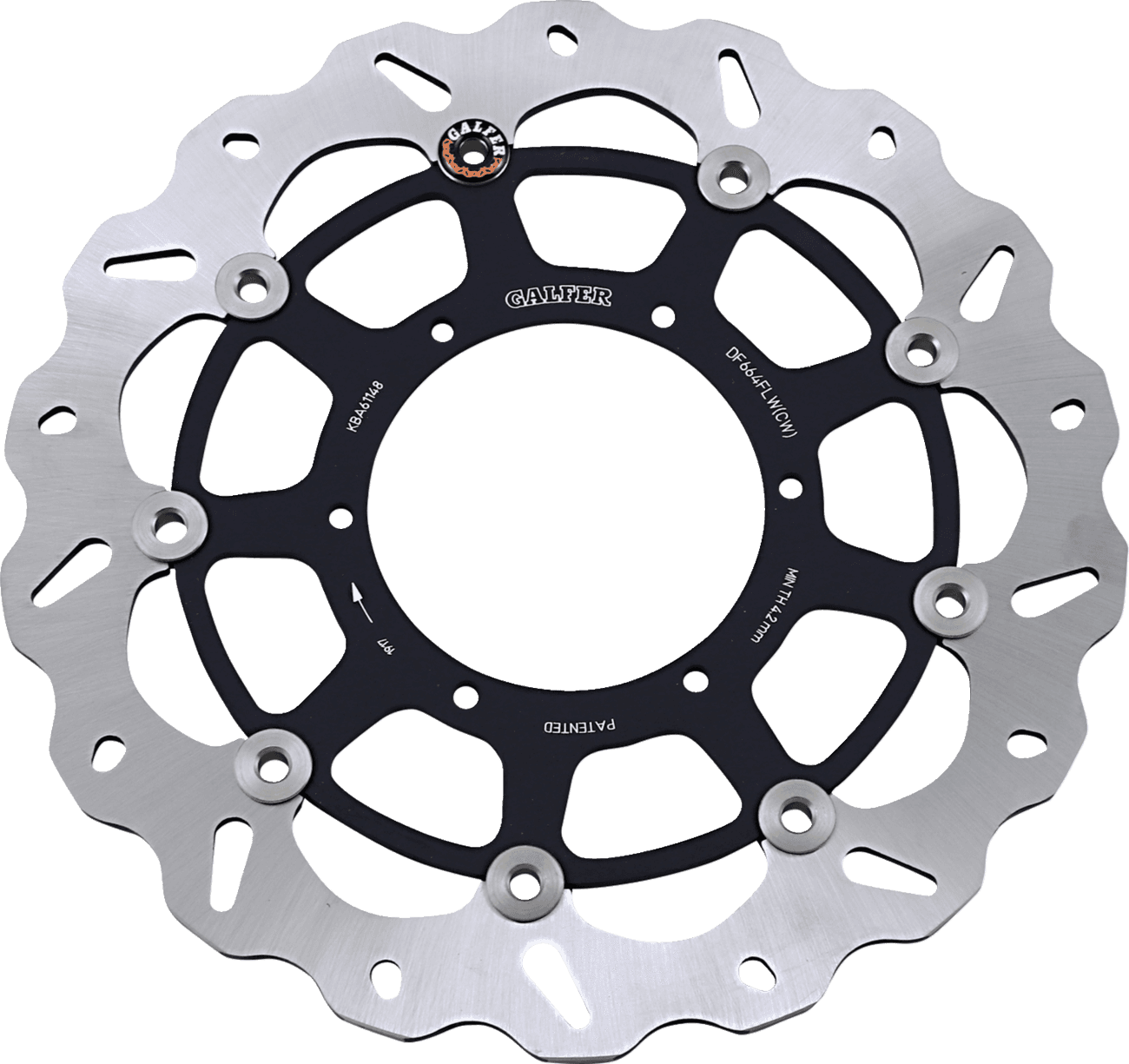 GALFER 1710-3856 Brake Rotor - Front Right