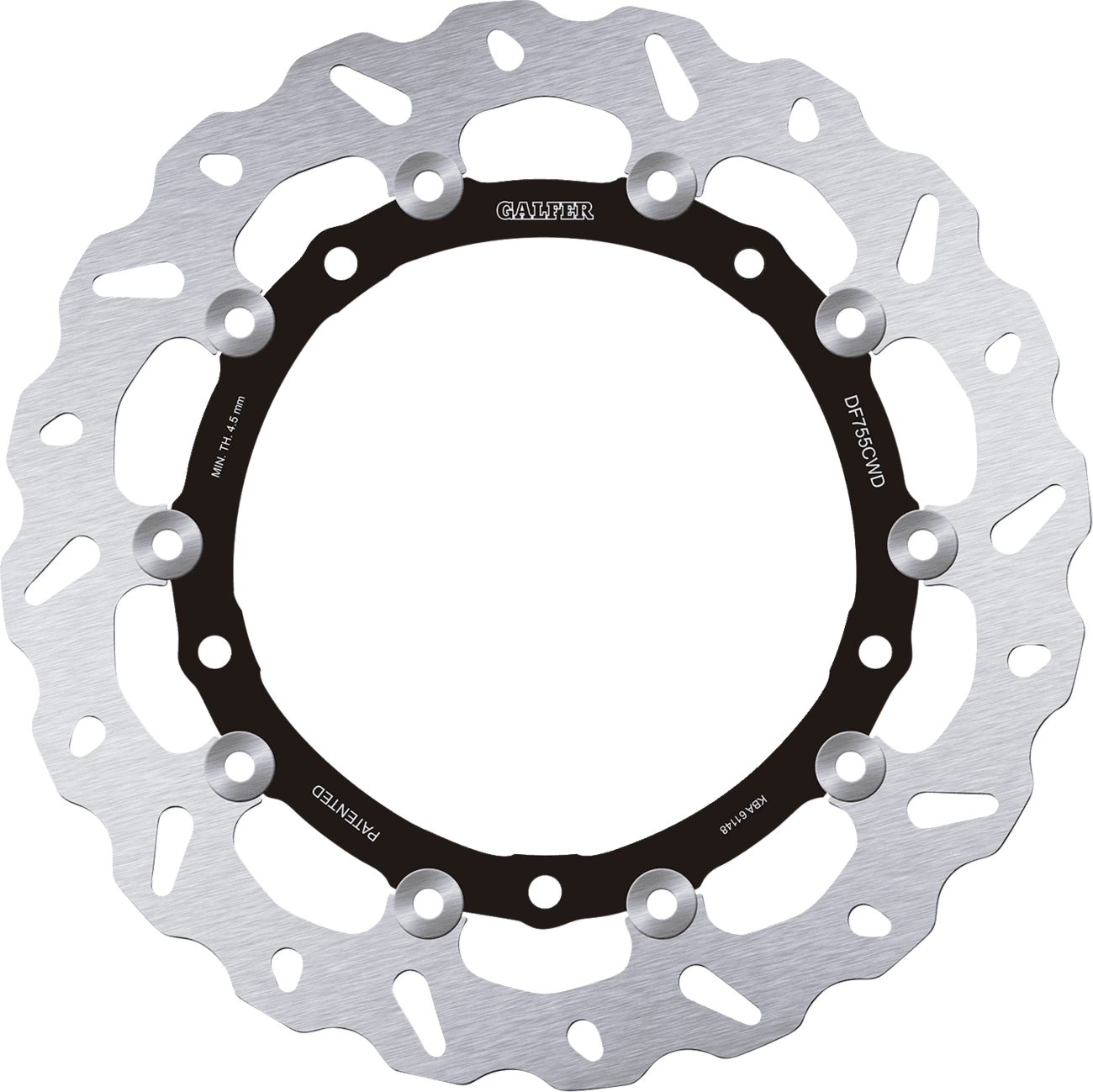 GALFER 1710-3863 Brake Rotor - Front Right