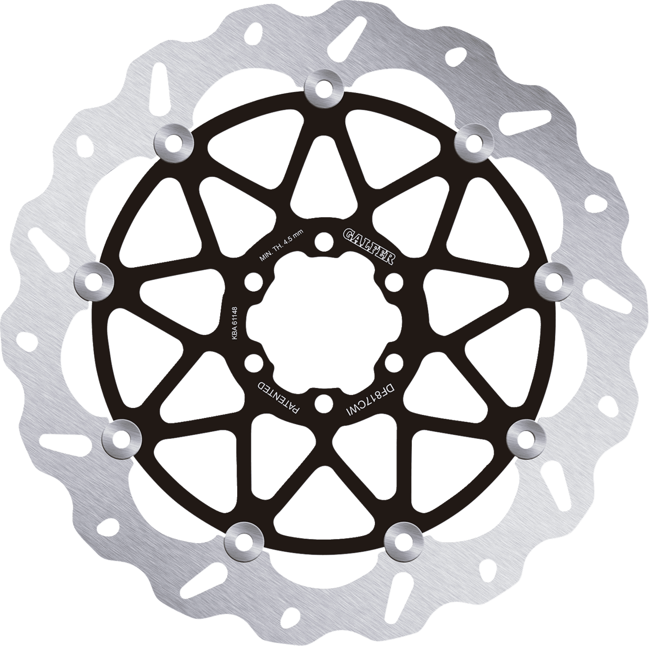 GALFER 1710-3888 Brake Rotor - Front Left