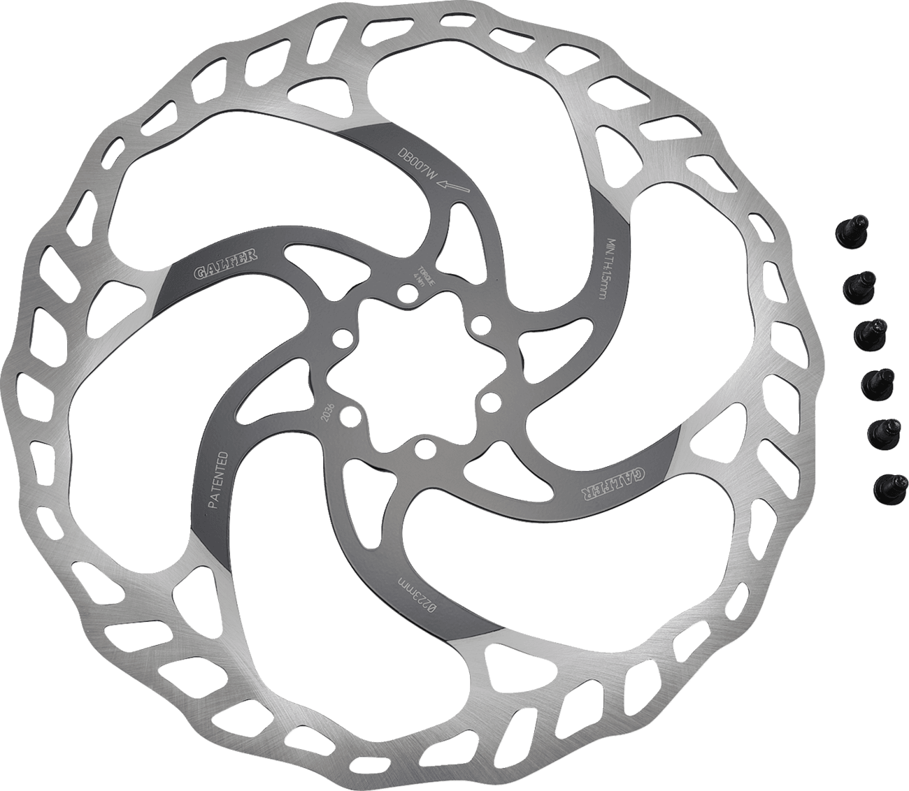 GALFER 1710-4156 Bicycle Brake Rotor - Fixed/Oversize - 223 mm