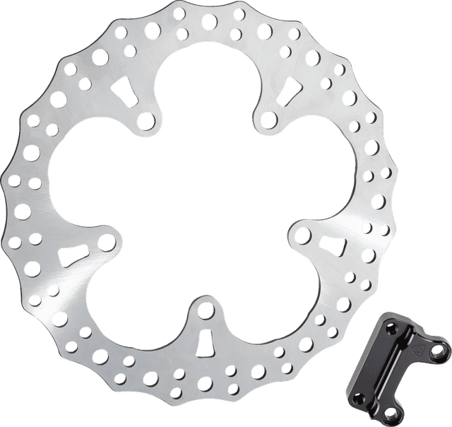 ARLEN NESS 1710-4165 Jagged Left Brake Rotor - 13"