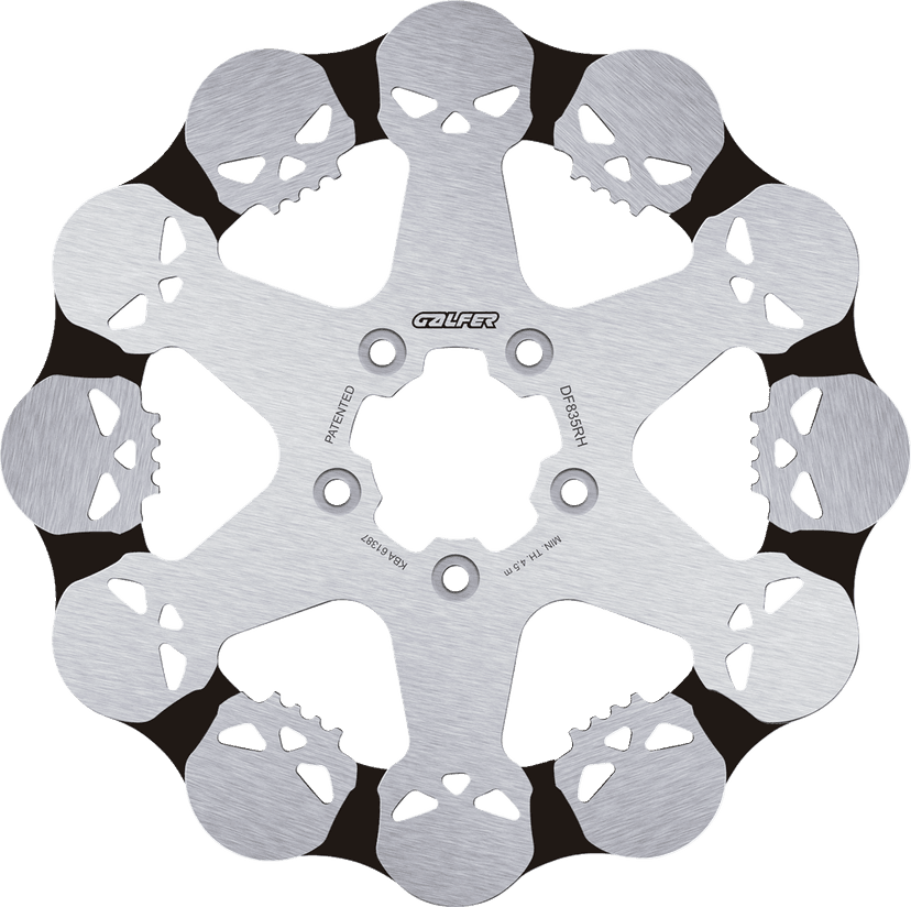 GALFER 17104232 Brake Rotor - Fixed - Front
