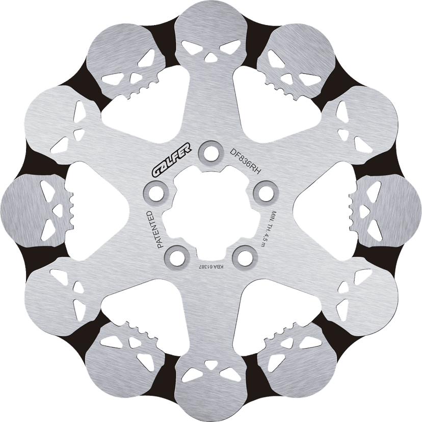 GALFER 17104236 Brake Rotor - Fixed - Rear