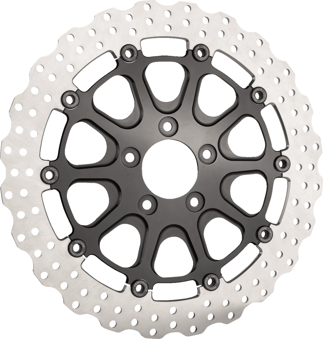 SLYFOX 1710-4291 Front Rotor - Black - 13"