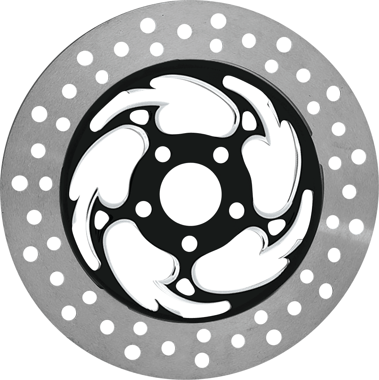 RC COMPONENTS 1710-4308 Brake Rotor - Right Front - Savage Eclipse - Chrome and Black