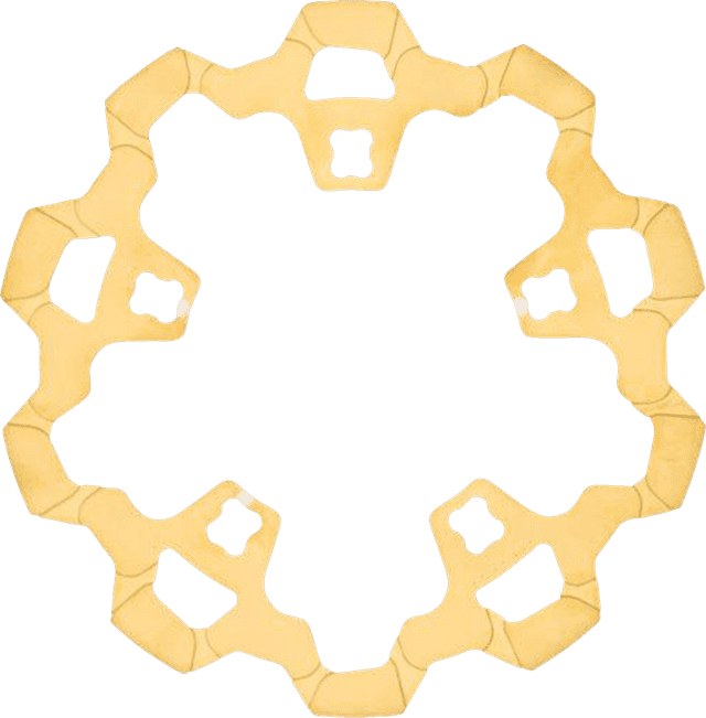 LYNDALL RACING BRAKES LLC 1710-4490 Rotor with Gas Slots - Prodigy/Enforcer - Gold - 11.8"