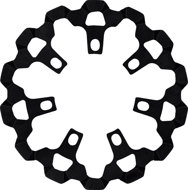 LYNDALL RACING BRAKES LLC 1710-4525 Brake Rotor - Front - 11.8" - Black