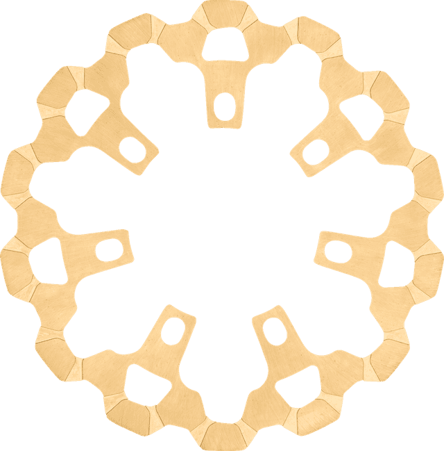 LYNDALL RACING BRAKES LLC 1710-4526 Brake Rotor - Front - 11.8" - Gold