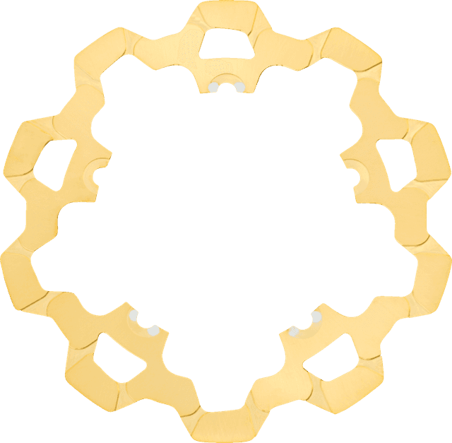 LYNDALL RACING BRAKES LLC 1710-4532 Brake Rotor - Front - 11.8" - Gold