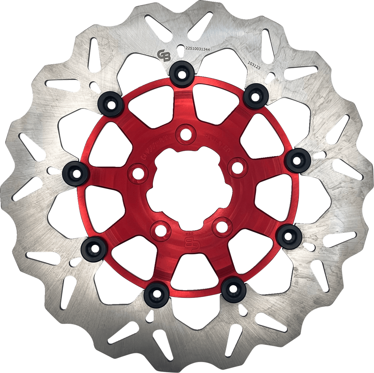 GBRAKES 1710-4559 Brake Rotor - Front - Red