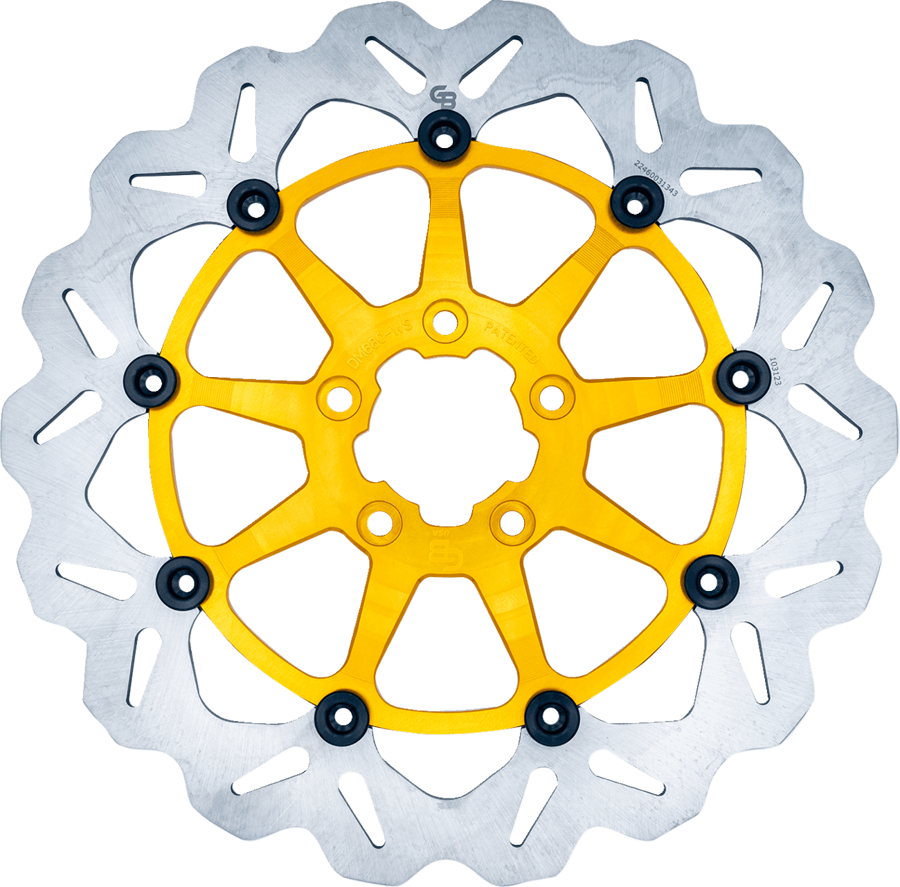 GBRAKES 1710-4568 Brake Rotor - Front - Gold